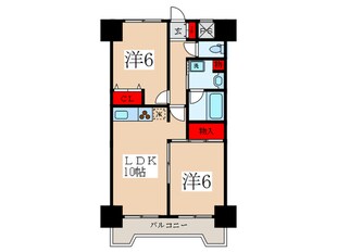 朝日シティパリオ板橋本町(1402)の物件間取画像